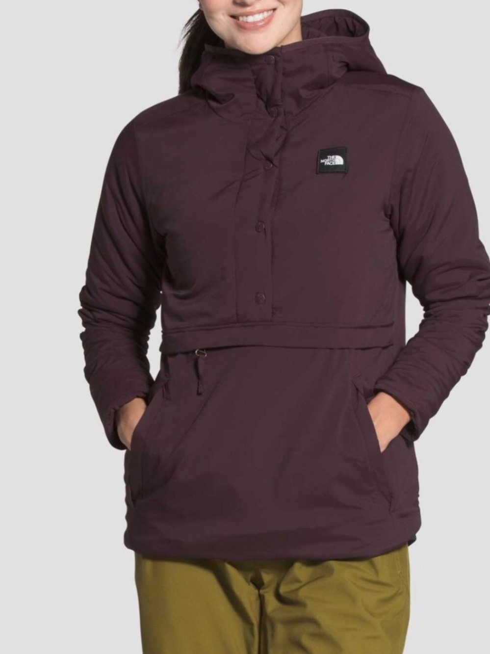 The North Face Women Fallback Hoodie Trail Outdoor Jacket Root Brown M Anorak